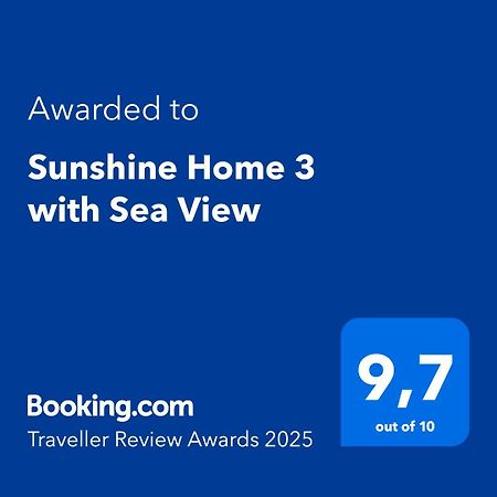 Sunshine Home 3 With Sea View Alepou Exteriör bild